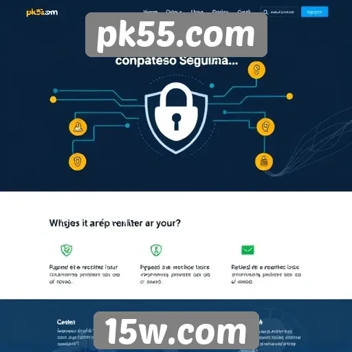 Recursos de segurança do site pk55.com